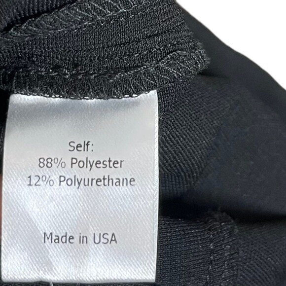 La Ligne Moto Pants Women’s Size Small Black Cropped Skinny Zip Hem Pull On - Picture 13 of 14